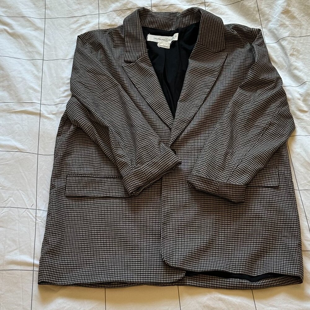 Treasure & Bond Houndstooth Oversized Blazer